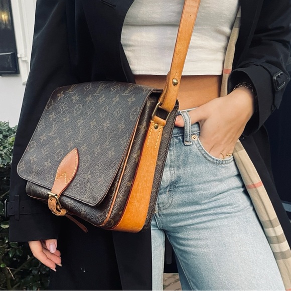 Louis Vuitton Handbags - LOUIS VUITTON Cartouchiere SL 0940 Vintage Crossbody Messenger File Saddle Bag